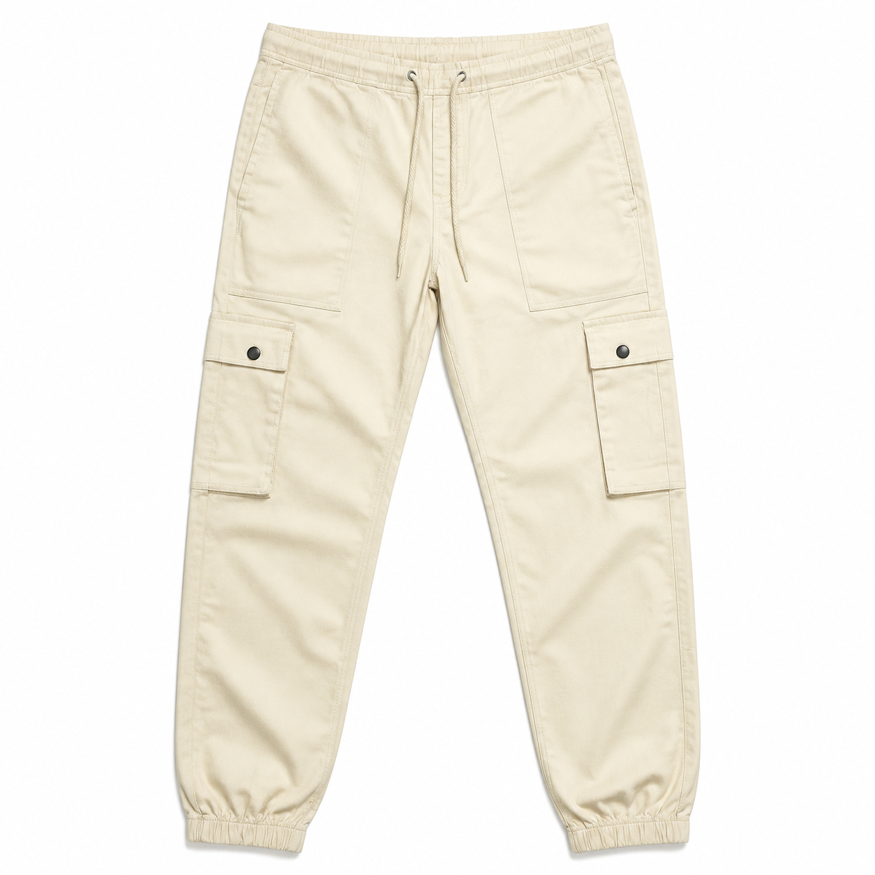Jogger Cargo Pantalon — Beige Clair