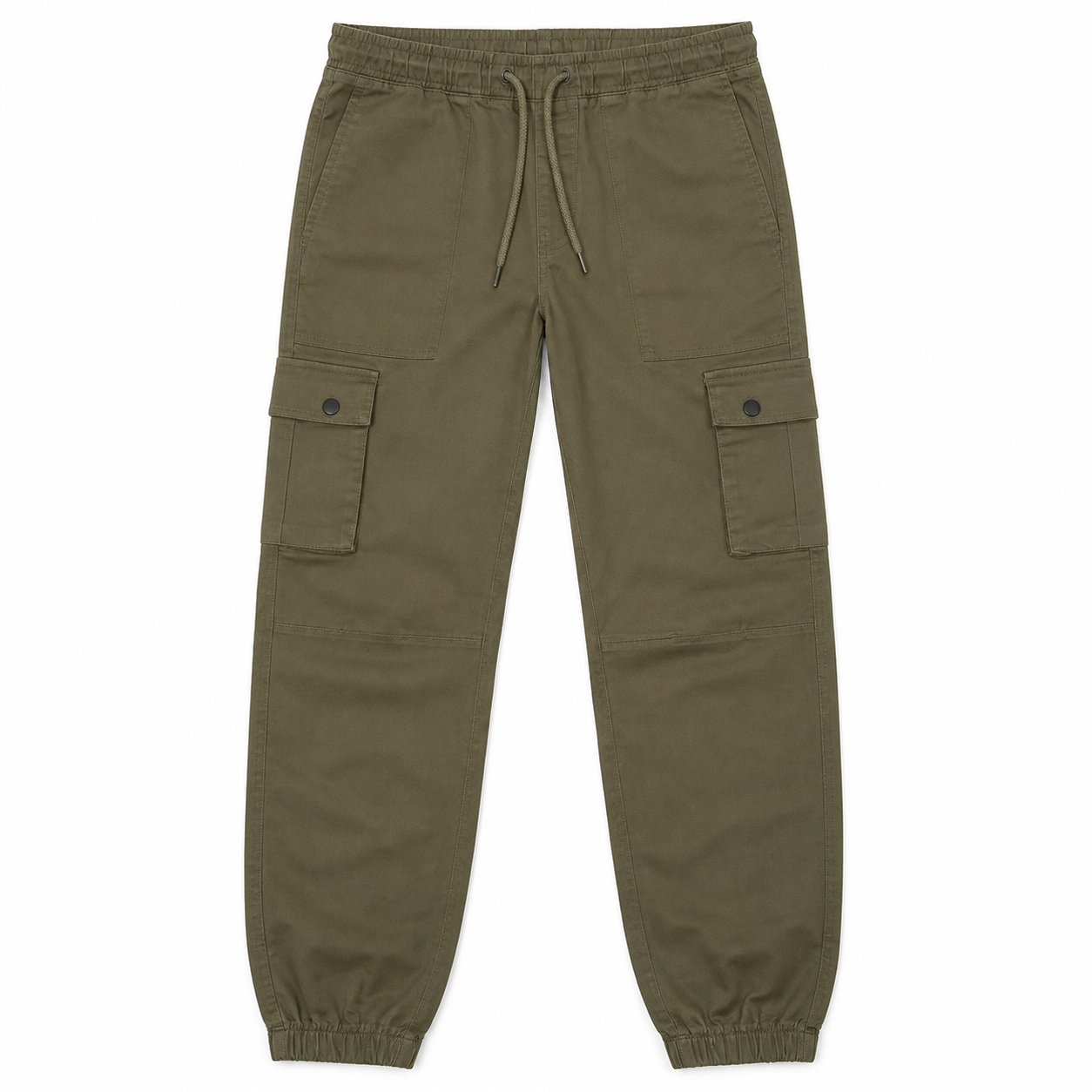 Jogger Cargo Pantalon — Vert Militaire