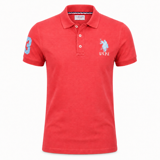 Polo U.S. Polo Assn Premium Saumon Élégance