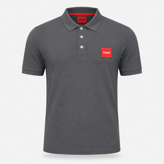 HUGO Polo Homme Premium GRIS ANTHRACITE