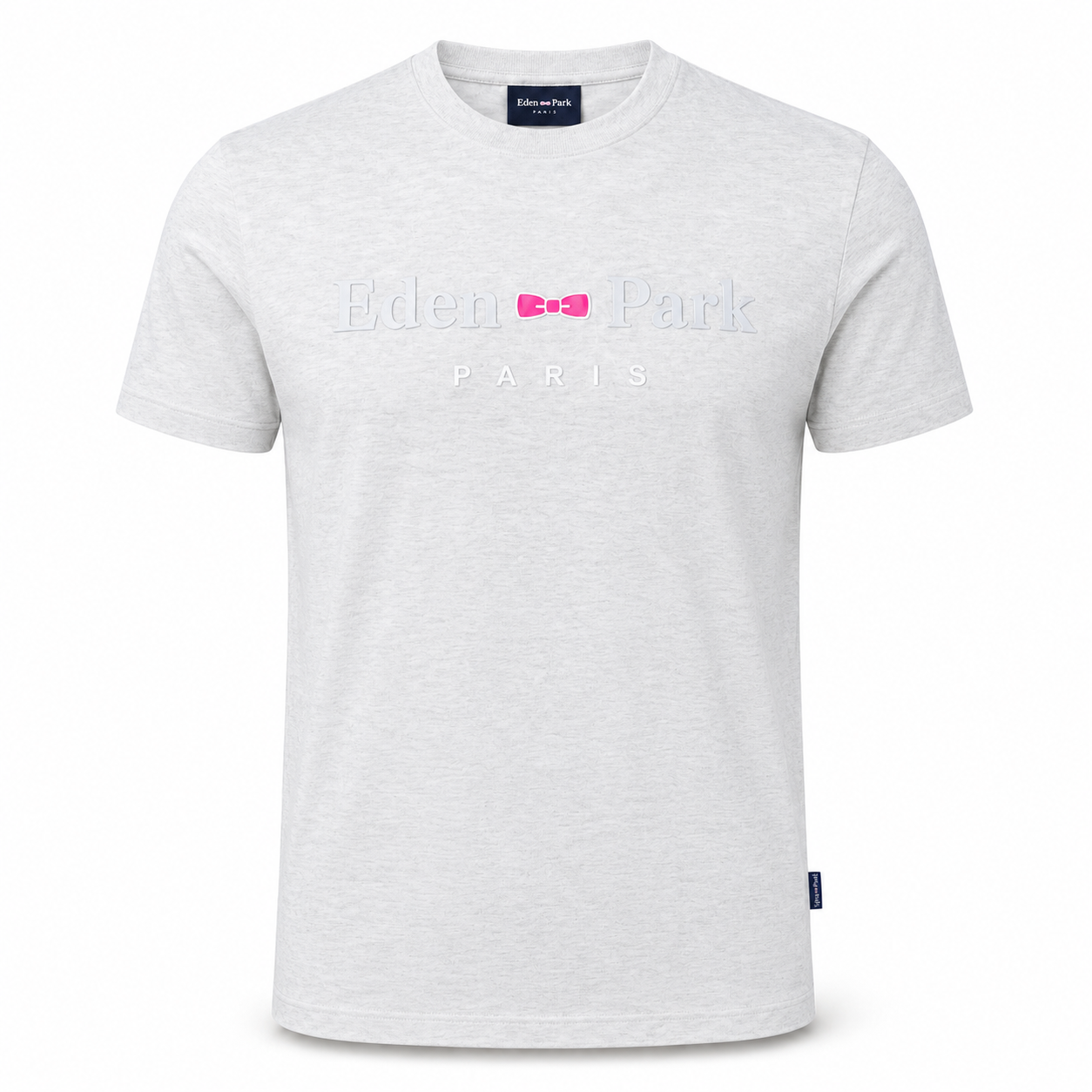 Eden Park T-Shirt Premium GRIS CLAIR CHINÉ