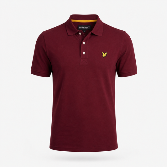 Polo Lyle & Scott Eagle Bordeaux