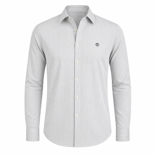 Chemise Timberland Rayée — Gris Clair