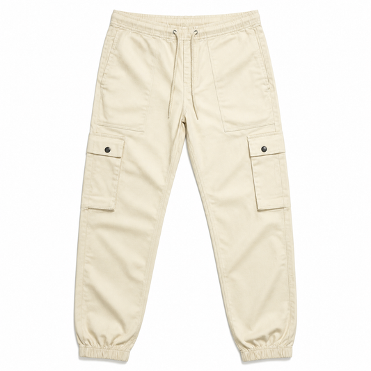 Jogger Cargo Pantalon — Beige Clair