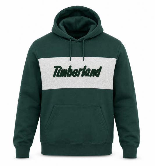Hoodie Timberland Brodé — Vert Forêt